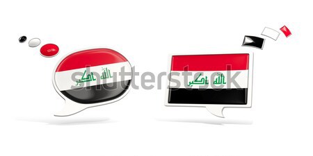 Szeretet Irak felirat izolált fehér szív Stock fotó © MikhailMishchenko