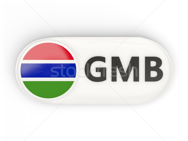 Ikona banderą Gambia iso kodu kraju Zdjęcia stock © MikhailMishchenko