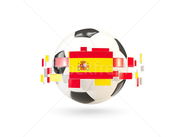 Soccer ball line bandiere bandiera Spagna Foto d'archivio © MikhailMishchenko
