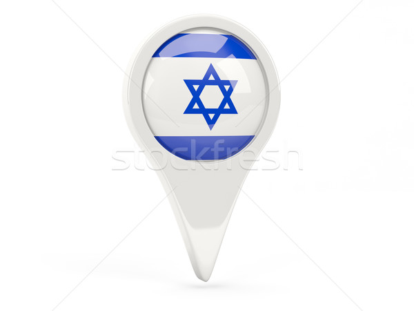 Round flag icon of israel Stock photo © MikhailMishchenko