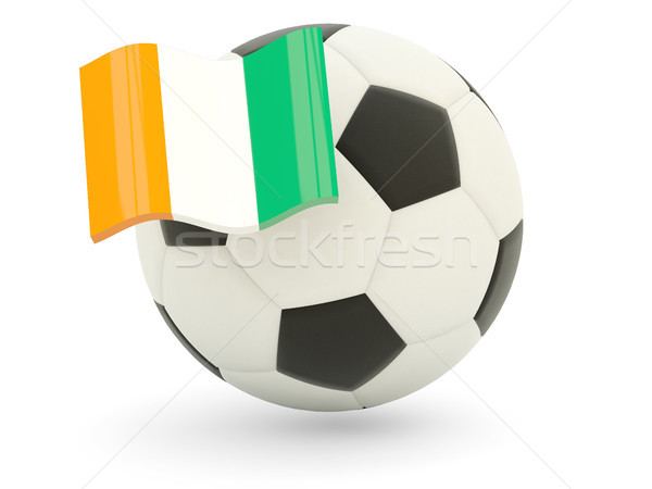 Football with flag of cote d Ivoire Stock photo © MikhailMishchenko