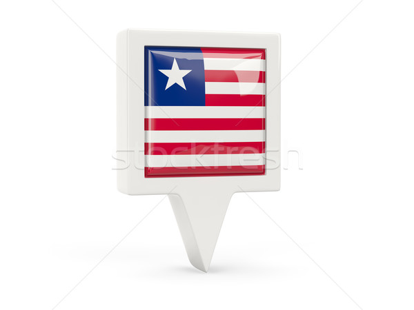 Square flag icon of liberia Stock photo © MikhailMishchenko