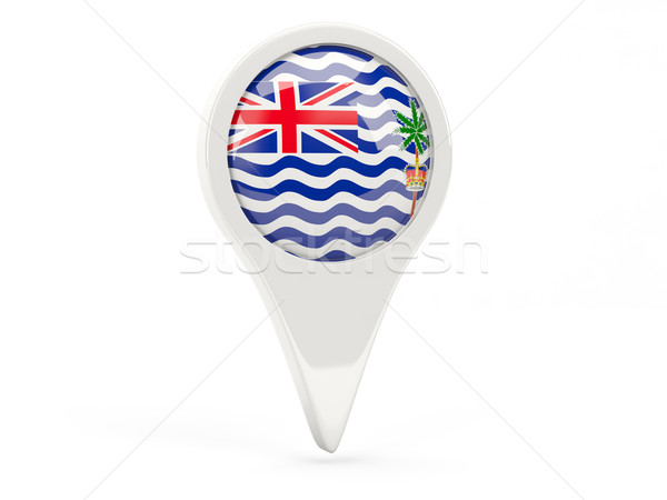 Round flag icon of british indian ocean territory Stock photo © MikhailMishchenko