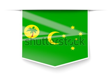 Postage stamp icon of cocos islands Stock photo © MikhailMishchenko