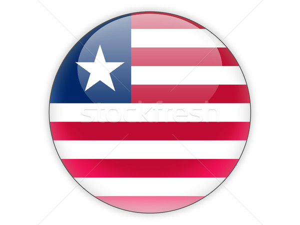 Round icon with flag of liberia Stock photo © MikhailMishchenko