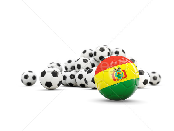 Fútbol bandera aislado blanco 3d deporte Foto stock © MikhailMishchenko