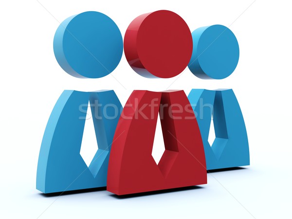 商業照片: 組人 · 圖標 · 藍色 · 紅色 · 因特網 · 男子