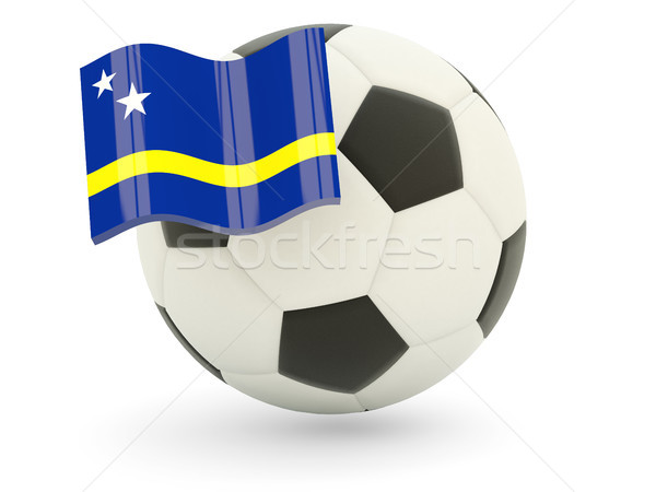 Football with flag of curacao Stock photo © MikhailMishchenko