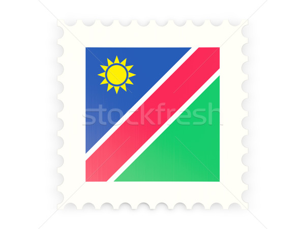 Briefmarke Symbol Namibia isoliert weiß Zeichen Stock foto © MikhailMishchenko