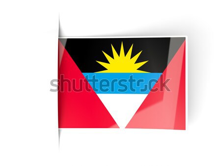 Bent icon with flag of antigua and barbuda Stock photo © MikhailMishchenko
