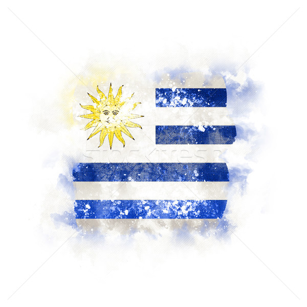 Kare grunge bayrak Uruguay 3d illustration Retro Stok fotoğraf © MikhailMishchenko