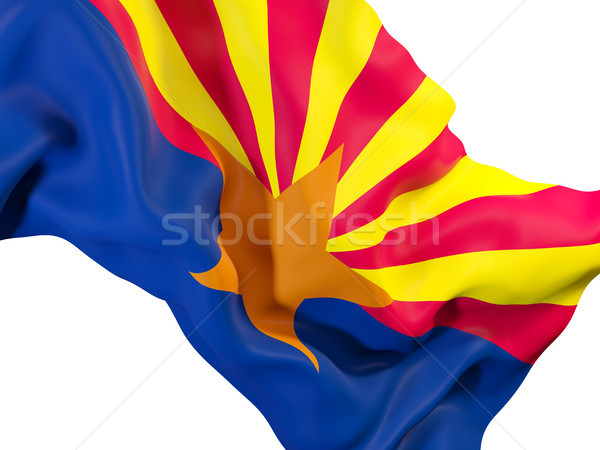 Arizona zászló közelkép Egyesült Államok helyi zászlók Stock fotó © MikhailMishchenko