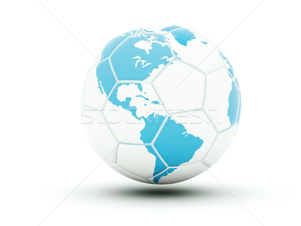 Football with world map Stock photo © MikhailMishchenko