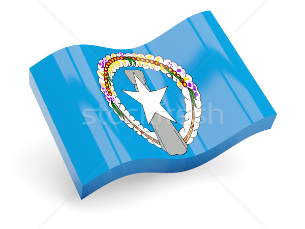 3D vlag noordelijk eilanden geïsoleerd witte Stockfoto © MikhailMishchenko