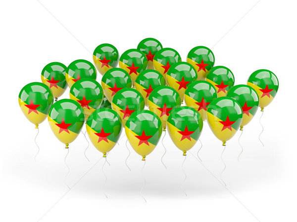 Stock photo: Balloons with flag of french guiana