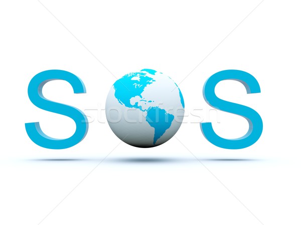 Earth send a SOS Stock photo © MikhailMishchenko