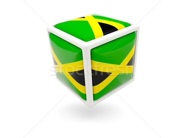 Flag of jamaica. Cube icon Stock photo © MikhailMishchenko