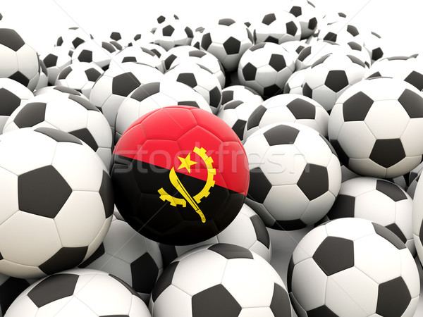Futebol bandeira Angola regular verão Foto stock © MikhailMishchenko