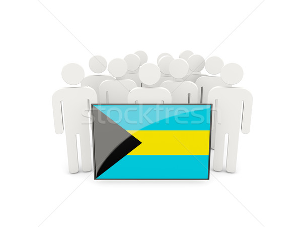 People with flag of bahamas Stock photo © MikhailMishchenko