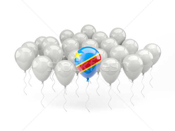 Lucht ballonnen vlag democratisch republiek Congo Stockfoto © MikhailMishchenko