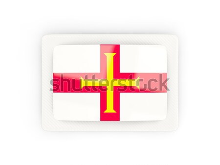 Platz Aufkleber Flagge england isoliert weiß Stock foto © MikhailMishchenko
