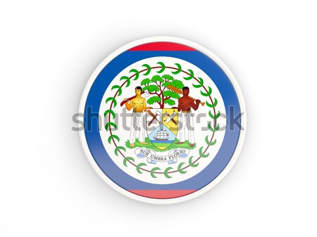 Banderą placu ikona odizolowany biały 3d ilustracji Zdjęcia stock © MikhailMishchenko