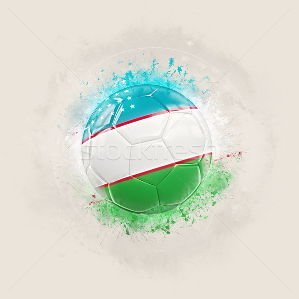 Grunge Football With Flag Of Uzbekistan Stock Photo C Mikhail Mishchenko Mikhailmishchenko 8854234 Stockfresh