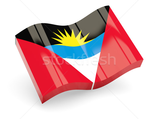 3d flag of Antigua and Barbuda Stock photo © MikhailMishchenko