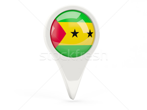 Round flag icon of sao tome and principe Stock photo © MikhailMishchenko