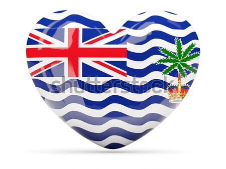 Round icon with flag of british indian ocean territory Stock photo © MikhailMishchenko