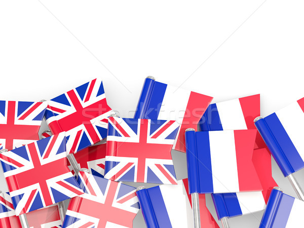Stok fotoğraf: Bayrak · krallık · yalıtılmış · beyaz · 3d · illustration · Avrupa