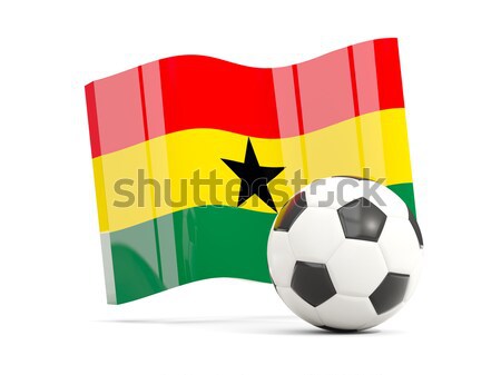 Flag of burkina faso with football in front of it Stock photo © MikhailMishchenko