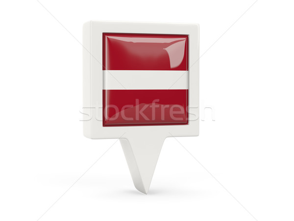 Square flag icon of latvia Stock photo © MikhailMishchenko