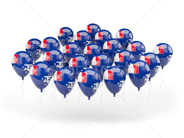 Ballonnen vlag frans zuidelijk geïsoleerd witte Stockfoto © MikhailMishchenko
