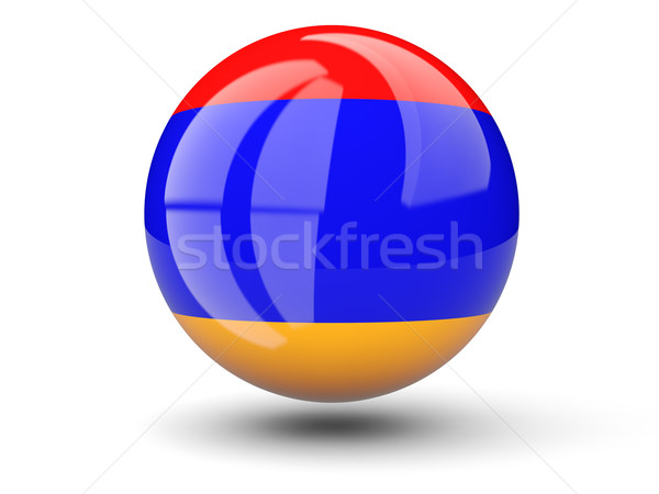 Round icon of flag of armenia Stock photo © MikhailMishchenko