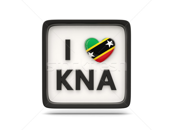 I love saint kitts and nevis sign Stock photo © MikhailMishchenko