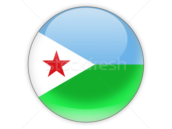 Round icon with flag of djibouti Stock photo © MikhailMishchenko