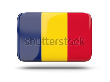 Cuadrados icono bandera Rumania sombra signo Foto stock © MikhailMishchenko