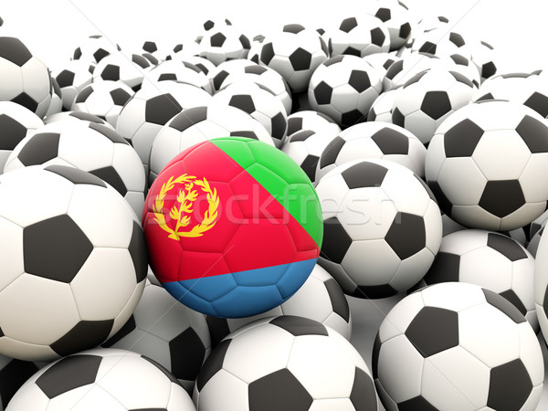 Football with flag of eritrea Stock photo © MikhailMishchenko