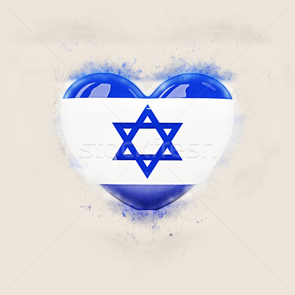 Heart with flag of israel Stock photo © MikhailMishchenko