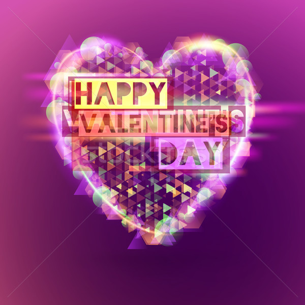 Valentines Day Abstract Background. Romantic Vector Illustration for Greeting Cards Design. Happy Va Stock photo © mikhailmorosin