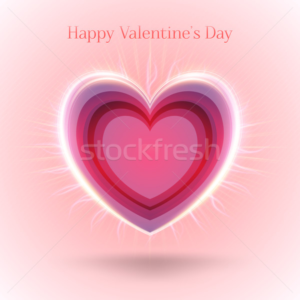 Valentines Day Abstract Background. Romantic Vector Illustration for Greeting Cards Design. Happy Va Stock photo © mikhailmorosin