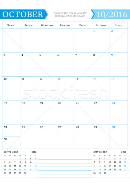 [[stock_photo]]: 2016 · mensuellement · calendrier · planificateur · année · vecteur