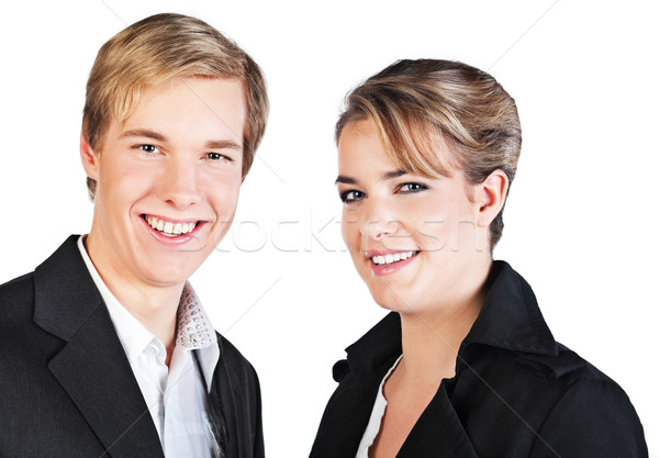 Sorridente pessoas pessoas de negócios isolado branco homem Foto stock © MikLav