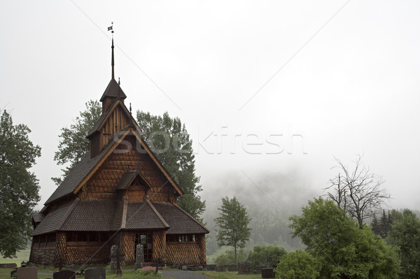 教會 古 挪威 木 第一 商業照片 © MikLav