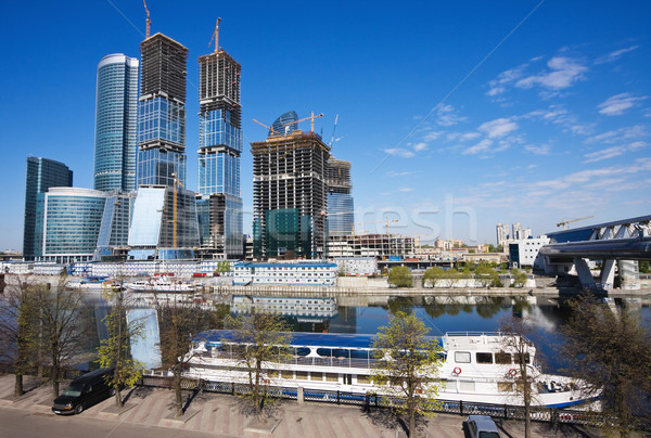 莫斯科 中心 城市 天空 建設 商業照片 © MikLav