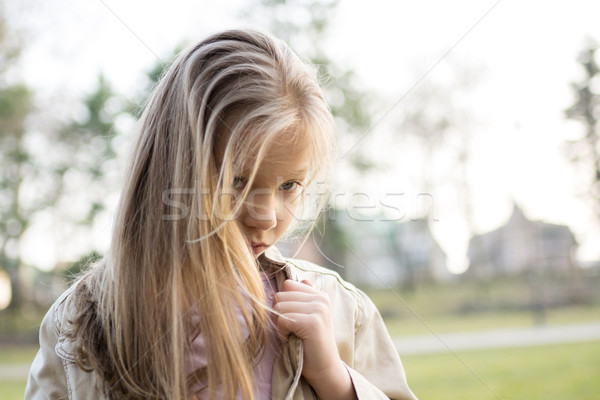 Lonely Little Girl Stock photo © MilanMarkovic78