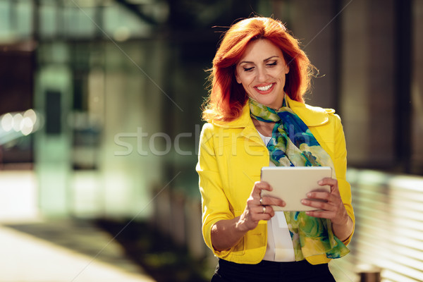 Happy Businesswoman After A Successful Meeting Stock photo © MilanMarkovic78