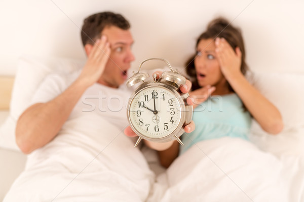 Oversleeping Waking Up Stock photo © MilanMarkovic78