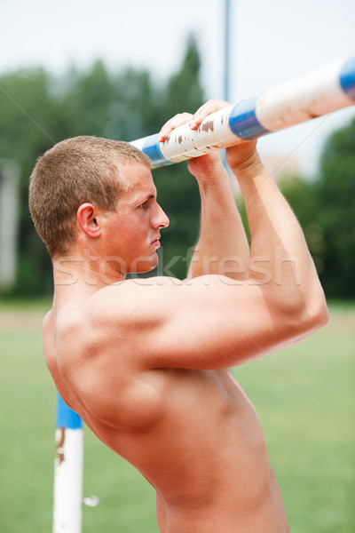 Doing Pull-ups Stock photo © MilanMarkovic78